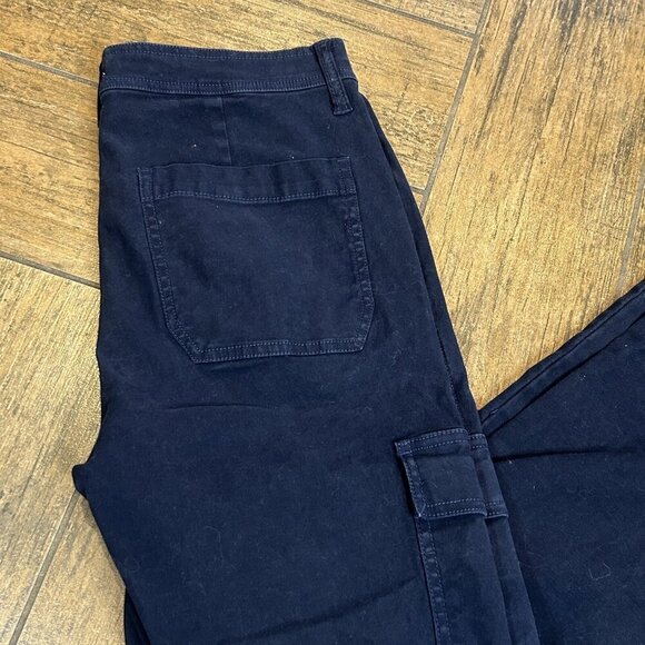 J Crew Navy Blue Cargo Ankle Pants Size 27T - Picture 9 of 10